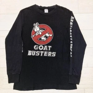 T-shirt Champion manica lunga LS Goat Busters etichetta tricolore anni 80 - Foto 1 di 2