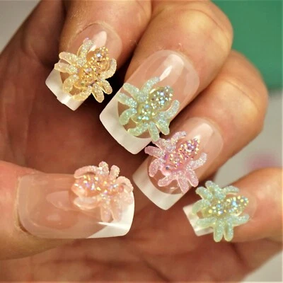 ARAÑAS PASTEL HALLOWEEN Para Artesanía, 3D ARTE EN UÑAS ARAÑAS NEÓN, PEQUEÑO REGALO EN CAJA Foto 1 de 4