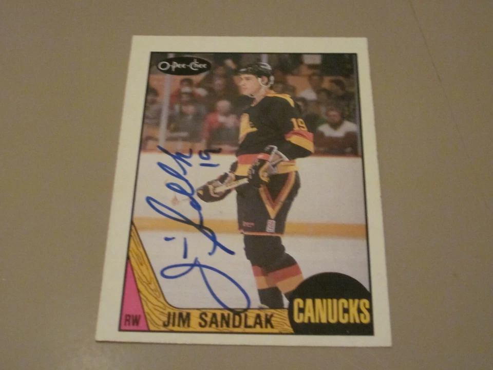 JIM SANDLAK SIGNED AUTOGRAPHED 1987 O-PEE-CHEE OPC ROOKIE RC CARD # 264 - Image 1 of 1