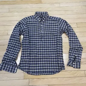 Plaid in flanella su misura cotone italiano popover abbottonato - Foto 1 di 8