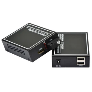 HDMI Extender Over Fiber Optic 20Km, KVM to Fiber 1 Transmitter and 1 Receiver - Picture 1 of 9
