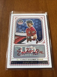 2024 Panini USA Stars & Stripes Easton Brunson 3/25 GAME-USED PATCH AUTO RPA - Picture 1 of 3