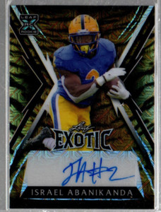 2023 Leaf Exotic Mojo Tiger #BAIA1 Israel Abanikanda Auto /8 