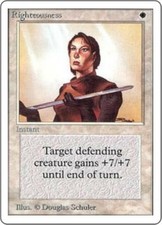 WOTC MtG Unlimited Righteousness (R) EX