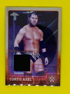 Curtis Axel WWE Topps Chrome 2015 Shirt Relic Wrestling Trading Card Event Used - Picture 1 of 1