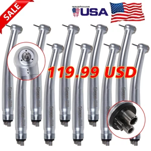 10 NSK Pana Max Style Dental High Speed Handstück Druckknopf 4 Loch Luftturbine - Bild 1 von 16