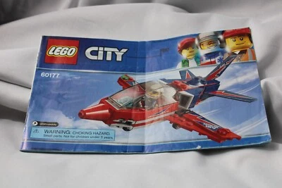 LEGO City (60177) AIRSHOW JET, Used, 100% Complete, W/Manual, No Box - Изображение 1 из 4