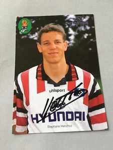STEPHANE HENCHOZ Hamburger SV  signed Autogrammkarte 10 x 15  - Bild 1 von 1