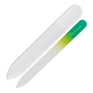 Glas-Nagelfeile Glasfeile Geschenkidee mit persönlicher Gravur, Farbe: Grün - Bild 1 von 2
