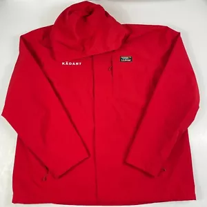 LL Bean Jacket Men 2XL XXL Red Full Zip Long Sleeve Hooded Skiing Hiking Outdoor - Picture 1 of 13