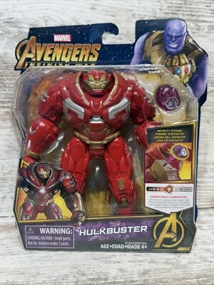 Avengers Infinity War Hulkbuster 6" Figure Hulk Buster Red Vision Stone Marvel - Image 1 of 4