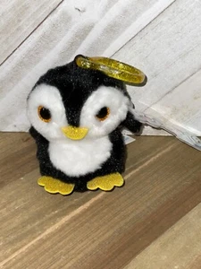 Poopchi Friends Kniebeuge der Pinguin Plüsch Rucksack Clip Aufhänger - Neu mit Etikett - Bild 1 von 4