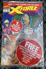 Marvel X-FORCE Lot #1 (1991) Sealed W/Trading Card And #7 #21 #22