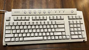 Vintage Genuine Sony VAIO Wired Keyboard PS/2 PCVA-KB1P/UB Works - Picture 1 of 5