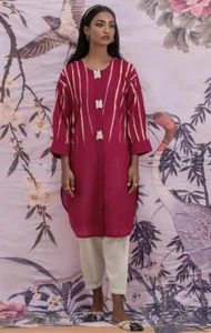 ELAN  MEDIUM AGHA NOOR KURTA SALWAR KAMEEZ SANA SAFINAZ MARIA B ASIM JOFA - Picture 1 of 3