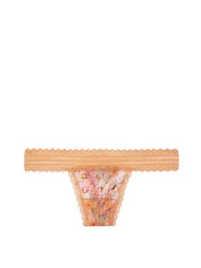 VICTORIA'S SECRET Lace Thong Panty, Warm Print Color---NWT! - Picture 1 of 1