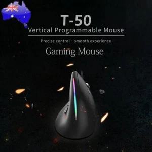 ZELOTES Gaming USB Wired Mice 9 Buttons T-50 RGB Gaming Optical Mouse Ergonomic - Picture 1 of 12