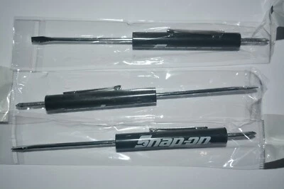 PROMOTIONAL SNAP ON  TOOLS SLOTTED POCKET SCREWDRIVER & PHILLIPS TOP  3 PCS NEW - Image 1 of 4