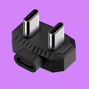 NEW Converters OTG Type C Female to Double Type C Male Adapter for Phone,Tablet - Picture 1 of 5