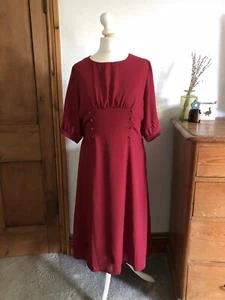 Lindy Bop vintage style 1930s dress size 14 - Picture 1 of 7