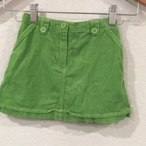 Gymboree Girl Sz 4 Green Corduroy Skirt 100% Cotton - Picture 1 of 5