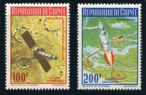 Guinea: 1965 Ranger VII Moon Exploration Airmails (C78-C79) MNH - Picture 1 of 1