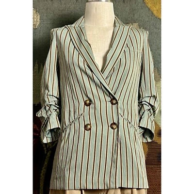 Veronica Beard Kiernan Striped Dickey Blazer Jacket 2 - Image 1 of 4