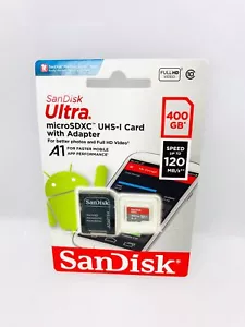 SanDisk Ultra MicroSDXC UHS-1 400Gb Card with Adapter 120Mb/s SDSQUA4 - Picture 1 of 2