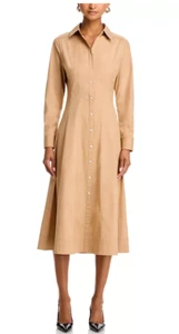 Veronica Beard Goldie long sleeve Shirt Dress - size 16 - retail $498 - Picture 1 of 7