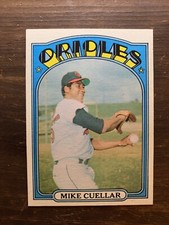 1972 Topps #70 Mike Cuellar EXMINT Baltimore Orioles Reds Baseball Card