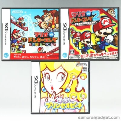 Mario vs. Donkey Kong 1+2 & Super Princess Peach Nintendo DS [From Japan] NDS - Image 1 of 4
