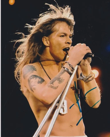 Axl Rose (Guns n'Roses) signed 8x10 photo Cover
