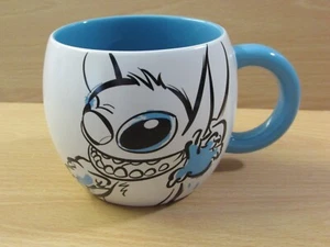NEW & Unused Disney LILO & STITCH Blue & White Large Ceramic Mug - Tea/Coffee - Foto 1 di 5