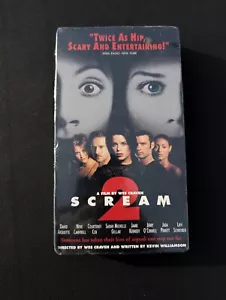 Scream 2 FACTORY SEALED Watermark VHS Movie Craven Courtney Cox David Arquette - Picture 1 of 4