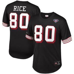 San Francisco 49ers NFL Jersey Men's Mitchell & Ness Retro Top - Rice 80 - New