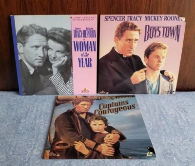 ЛОТ Лазерный диск Спенсер Трейси ЖЕНЩИНА ГОДА Хепберн ~ ГОРОД МАЛЬЧИКОВ ~ КАПИТАНЫ СМЕЛЫЕ - Изображение 1 из 4