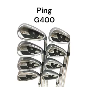 [Ping] G400 Orange Dot Iron Set 8pcs 4-5-6-7-8-9-W-Uw Flex X Shaft Modus3 105 - Picture 1 of 24