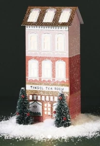 NEW Anthropologie George & Viv Light-Up Village TINSEL TEA ROOM Emily Taylor - Picture 1 of 2