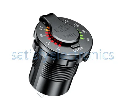 12V Quick Charge 3.0 USB SUV Car Charger Waterproof 18W Type C PD Outlet LED NEW - Image 1 of 4