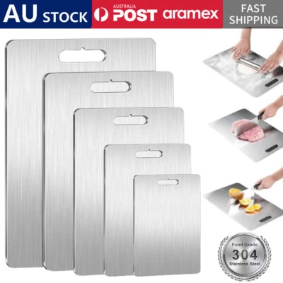 Titanium Cutting Boards Double-Sided SUS304 Chopping Board for Camping Kitchen - image 1 of 4