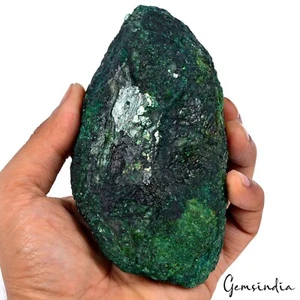 3420 kt natürlicher brasilianischer grüner Smaragd roher rauer Bergkristall Mineralien riesiger Edelstein - Bild 1 von 6