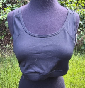 Eastern Mountain Sports Women's Techwick Sports Bra Stretch Black Size XL NWT - Picture 1 of 6