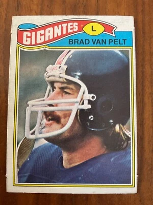 1977 Topps Mexican #175 Brad Van Pelt of New York Giants. Card is short print SP - Image 1 of 2