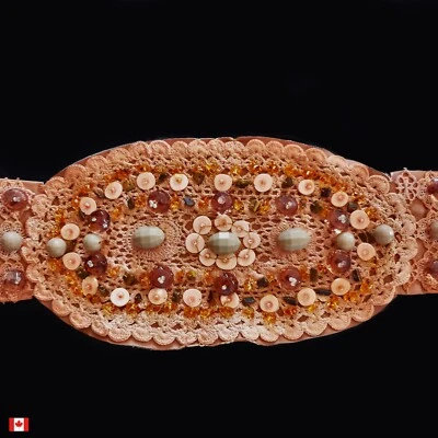 Belt Dress Women Waist Large Crochet Crop Bust Corset Top Faux Leather Macrame - Image 1 of 4