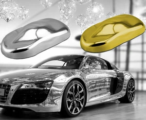 [16,45€/m²] Chrom Auto Car Wrap Folie mit Luftkanäle Autofolie blasenfrei - Afbeelding 1 van 2
