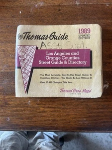 1989 THOMAS GUIDE, LOS ANGELES & Orange COUNTY STREET GUIDE & DIRECTORY - Picture 1 of 9