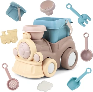 Beach Toys for Kids Ages 4-8, Toddler Snow Toy Set Includes Beach Truck, Bucket, - Picture 1 of 12