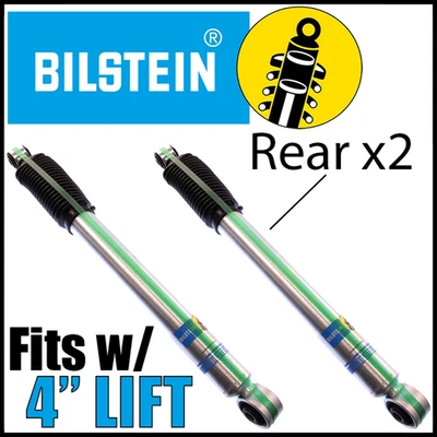 Amortiguadores traseros Bilstein B8 2001-10 Silverado Sierra 2500 3500 HD con elevación de 4" Foto 1 de 3
