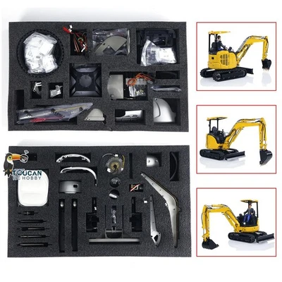 Unassembled KIT LESU 1/14 RC Hydraulic Excavator PC30 Metal Mini Digger Model - Image 1 of 4