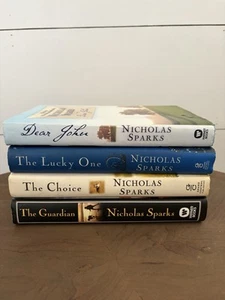Nicholas Sparks Book Bundle Of 4 Hardcover DustJacket Dear John Romance Fiction - Imagen 1 de 8